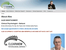 Tablet Screenshot of clearviewpsychology.com.au